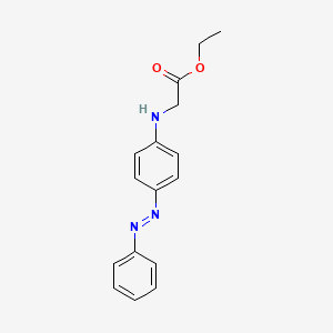 molecular formula C16H17N3O2 B3873174 ethyl N-[4-(phenyldiazenyl)phenyl]glycinate 
