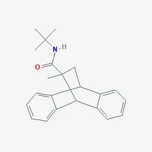 molecular formula C22H25NO B3873261 N-tert-butyl-11-methyl-9,10-dihydro-9,10-ethanoanthracene-11-carboxamide CAS No. 5630-72-8