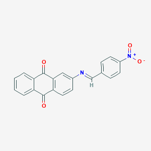2-({4-Nitrobenzylidene}amino)anthra-9,10-quinone
