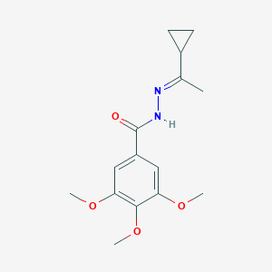 N'-(1-cyclopropylethylidene)-3,4,5-trimethoxybenzohydrazide