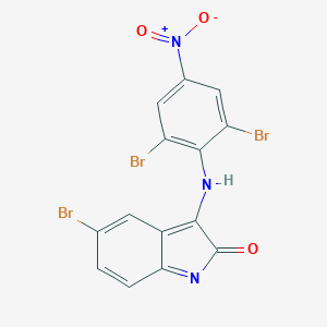 5-bromo-3-(2,6-dibromo-4-nitroanilino)indol-2-one