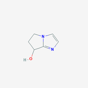 molecular formula C6H8N2O B038734 6,7-Dihydro-5H-pyrrolo[1,2-a]imidazol-7-ol CAS No. 112513-79-8