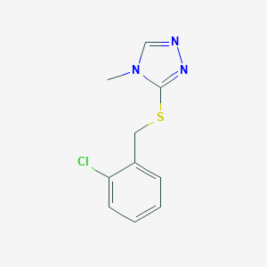 3-[(2-chlorobenzyl)thio]-4-methyl-4H-1,2,4-triazole