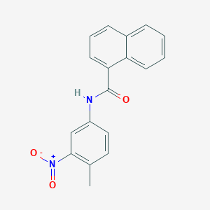 molecular formula C18H14N2O3 B387361 N-(4-methyl-3-nitrophenyl)naphthalene-1-carboxamide 