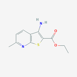molecular formula C11H12N2O2S B387373 Ethyl 3-amino-6-methylthieno[2,3-b]pyridine-2-carboxylate 