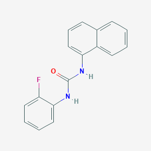 molecular formula C17H13FN2O B3874098 1-(2-Fluorophenyl)-3-naphthalen-1-ylurea 