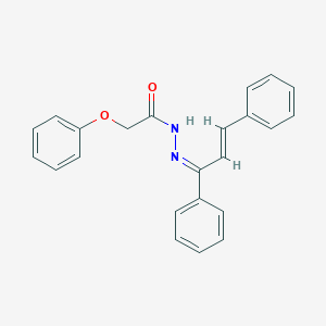 molecular formula C23H20N2O2 B387433 N'-(1,3-diphenyl-2-propenylidene)-2-phenoxyacetohydrazide 