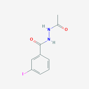 molecular formula C9H9IN2O2 B387446 N'-acetyl-3-iodobenzohydrazide CAS No. 188009-63-4