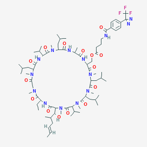 molecular formula C75H121F3N14O15 B038749 PL-CS compound CAS No. 124824-01-7