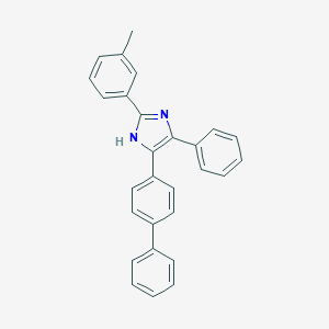 molecular formula C28H22N2 B387502 5-(biphenyl-4-yl)-2-(3-methylphenyl)-4-phenyl-1H-imidazole 