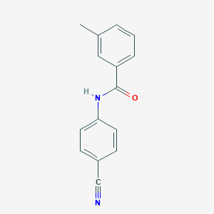 molecular formula C15H12N2O B387516 N-(4-cyanophenyl)-3-methylbenzamide 
