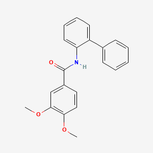 molecular formula C21H19NO3 B3875434 N-(biphenyl-2-yl)-3,4-dimethoxybenzamide CAS No. 1522-75-4