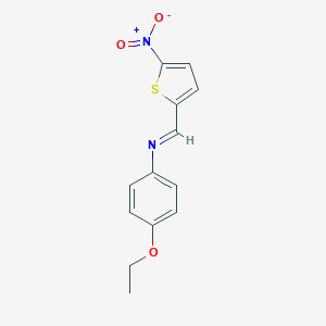 molecular formula C13H12N2O3S B387548 4-ethoxy-N-[(5-nitro-2-thienyl)methylene]aniline CAS No. 62128-00-1