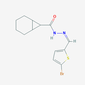 molecular formula C13H15BrN2OS B387556 N'-[(5-bromo-2-thienyl)methylene]bicyclo[4.1.0]heptane-7-carbohydrazide 