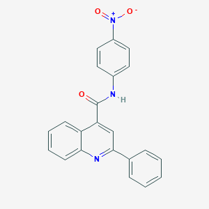 molecular formula C22H15N3O3 B387637 N-(4-nitrophenyl)-2-phenylquinoline-4-carboxamide CAS No. 321533-10-2