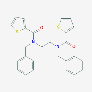 molecular formula C26H24N2O2S2 B387654 N-benzyl-N-{2-[benzyl(2-thienylcarbonyl)amino]ethyl}-2-thiophenecarboxamide 