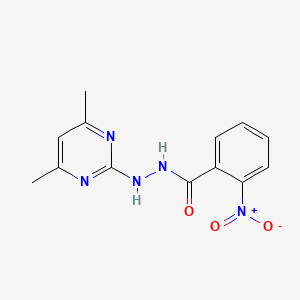 molecular formula C13H13N5O3 B3876736 N'-(4,6-dimethylpyrimidin-2-yl)-2-nitrobenzohydrazide 