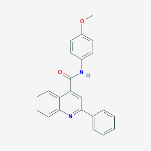 molecular formula C23H18N2O2 B387675 N-(4-methoxyphenyl)-2-phenylquinoline-4-carboxamide CAS No. 88067-77-0