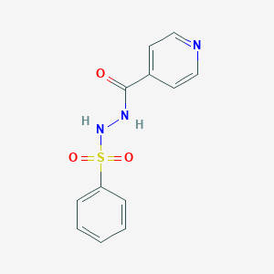 molecular formula C12H11N3O3S B387677 N'-isonicotinoylbenzenesulfonohydrazide CAS No. 16827-12-6