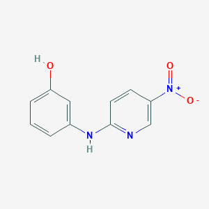 molecular formula C11H9N3O3 B3876856 3-[(5-Nitropyridin-2-yl)amino]phenol 