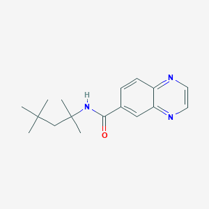 molecular formula C17H23N3O B3876984 N-(2,4,4-trimethylpentan-2-yl)quinoxaline-6-carboxamide 