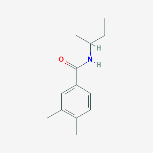molecular formula C13H19NO B3877335 N-butan-2-yl-3,4-dimethylbenzamide 