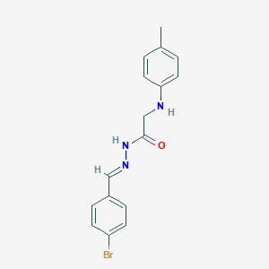 molecular formula C16H16BrN3O B387738 N'-(4-bromobenzylidene)-2-(4-toluidino)acetohydrazide 