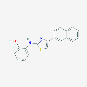 molecular formula C20H16N2OS B387762 N-(2-methoxyphenyl)-N-[4-(2-naphthyl)-1,3-thiazol-2-yl]amine 