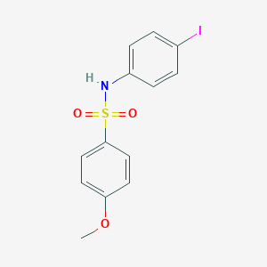 molecular formula C13H12INO3S B387799 N-(4-iodophenyl)-4-methoxybenzenesulfonamide CAS No. 314054-03-0