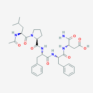 (3S)-3-[[(2S)-2-[[(2S)-2-[[(2S)-1-[(2S)-2-Acetamido-4-methylpentanoyl]pyrrolidine-2-carbonyl]amino]-3-phenylpropanoyl]amino]-3-phenylpropanoyl]amino]-4-amino-4-oxobutanoic acid