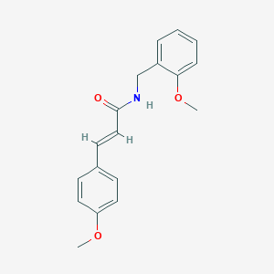 molecular formula C18H19NO3 B387819 N-(2-methoxybenzyl)-3-(4-methoxyphenyl)acrylamide 