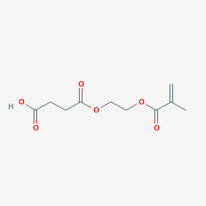 molecular formula C10H14O6 B038782 4-[2-(2-Methylprop-2-enoyloxy)ethoxy]-4-oxobutanoic acid CAS No. 20882-04-6