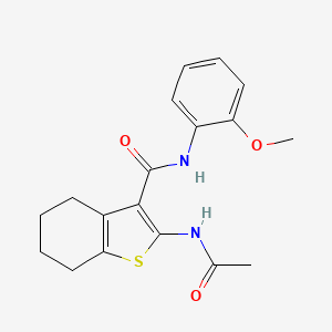 2-(acetylamino)-N-(2-methoxyphenyl)-4,5,6,7-tetrahydro-1-benzothiophene-3-carboxamide