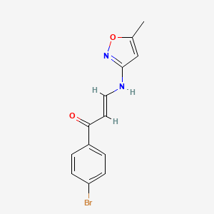 1-(4-bromophenyl)-3-[(5-methyl-3-isoxazolyl)amino]-2-propen-1-one