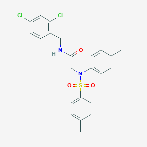 molecular formula C23H22Cl2N2O3S B387841 N-(2,4-dichlorobenzyl)-2-{4-methyl[(4-methylphenyl)sulfonyl]anilino}acetamide 