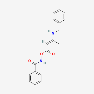 molecular formula C18H18N2O3 B3879219 benzamido (E)-3-(benzylamino)but-2-enoate 