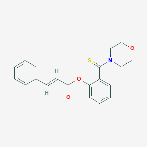 molecular formula C20H19NO3S B387952 [2-(morpholine-4-carbothioyl)phenyl] (E)-3-phenylprop-2-enoate 