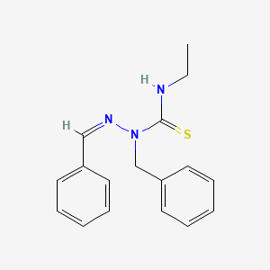 molecular formula C17H19N3S B3879539 benzaldehyde N'-benzyl-N-ethylthiosemicarbazone 
