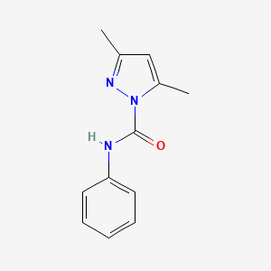 molecular formula C12H13N3O B3880121 3,5-dimethyl-N-phenyl-1H-pyrazole-1-carboxamide CAS No. 37881-06-4