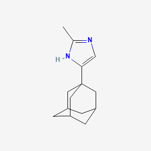 molecular formula C14H20N2 B3880377 4-(adamantan-1-yl)-2-methyl-1H-imidazole 