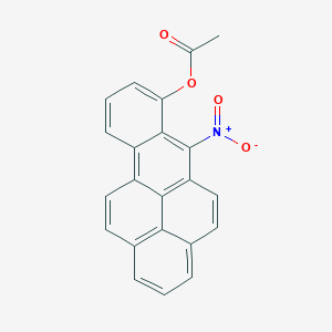 molecular formula C22H13NO4 B038804 (6-Nitrobenzo[a]pyren-7-yl) acetate CAS No. 119087-37-5