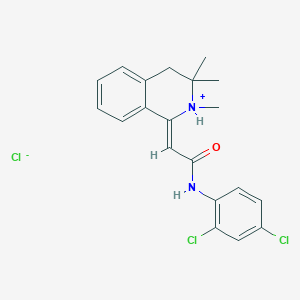 (2Z)-N-(2,4-dichlorophenyl)-2-(2,3,3-trimethyl-3,4-dihydro-1(2H)-isoquinolinylidene)acetamide hydrochloride