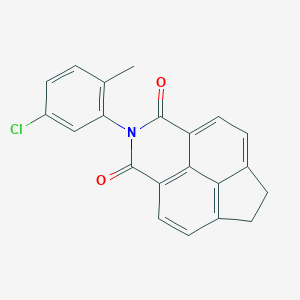 molecular formula C21H14ClNO2 B388053 2-(5-chloro-2-methylphenyl)-6,7-dihydro-1H-indeno[6,7,1-def]isoquinoline-1,3(2H)-dione 