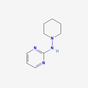 molecular formula C9H14N4 B3881622 N-1-piperidinyl-2-pyrimidinamine 