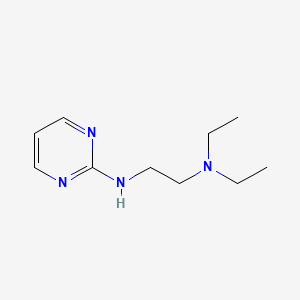 molecular formula C10H18N4 B3881631 N,N-diethyl-N'-2-pyrimidinyl-1,2-ethanediamine 