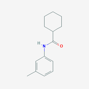 molecular formula C14H19NO B3881761 Cyclohexanecarboxamide, N-(3-methylphenyl)- 