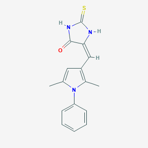 5-[(2,5-dimethyl-1-phenyl-1H-pyrrol-3-yl)methylene]-2-thioxo-4-imidazolidinone
