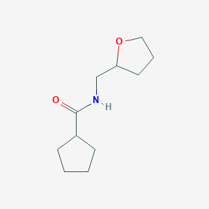 molecular formula C11H19NO2 B3881915 Cyclopentanecarboxamide, N-tetrahydrofurfuryl- 