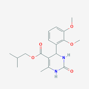 2-Methylpropyl 4-(2,3-dimethoxyphenyl)-6-methyl-2-oxo-1,2,3,4-tetrahydropyrimidine-5-carboxylate