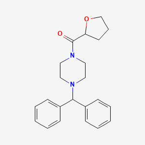 B3881984 1-(diphenylmethyl)-4-(tetrahydro-2-furanylcarbonyl)piperazine CAS No. 5697-90-5